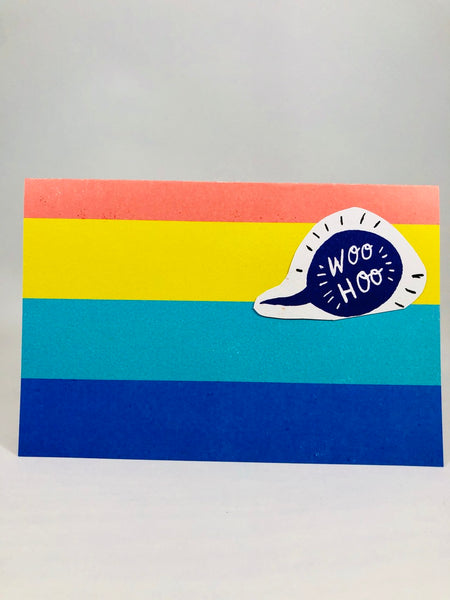Woo Hoo Rainbow Card