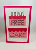 Free Cake Card
