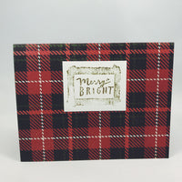 Merry and Bright Plaid Card