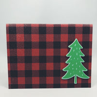 Christmas Tree Plaid Card